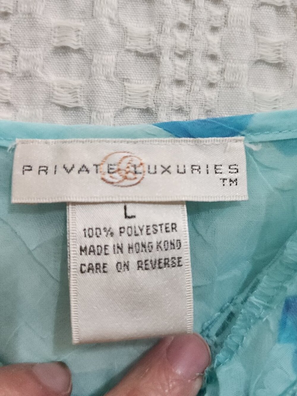 Private Luxuries Y2K Sheer Fairy Floral Lace Trim Crop Tank Aqua Blue Size Large - Picture 12 of 15
